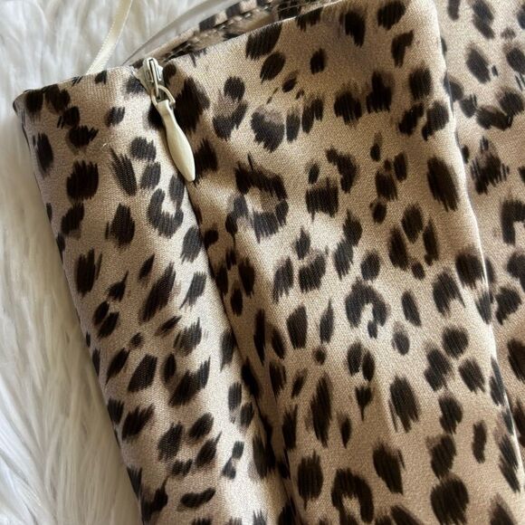 Princess Polly Animal Print Mini Skirt Silky Short Womens Size 6 - Picture 2 of 5